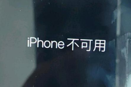 南京苹果服务网点分享锁屏界面显示“iPhone 不可用”如何解决 