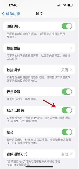 南京苹果手机维修分享iPhone手机如何设置摇一摇删除文字 